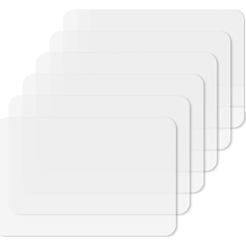 Transparent Kitchen Mat,Coffee Table Mat,Table Protector,Waterproof Placemats,Worktop Saver,Placemat Set 4 Pieces