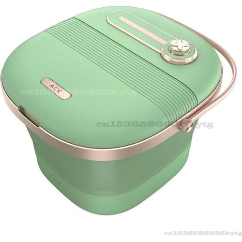 Folding Foot Bath Household Retro Massage Foot Wash Basin Electric Heating Thermostatic Foot Soaking Bucket