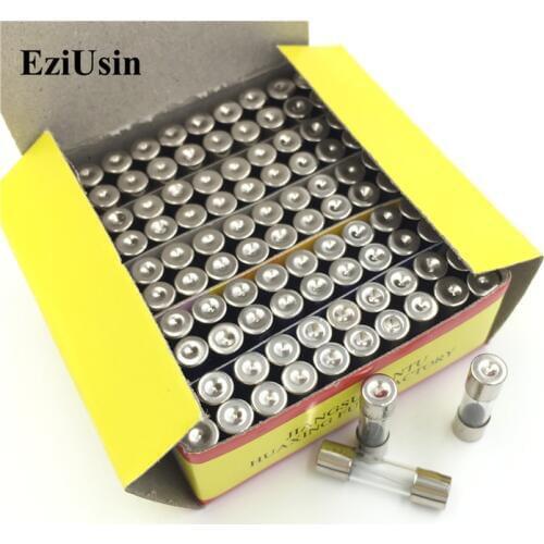 EziUsin Fast-blow Glass Fuses Assorted Kit 5*20mm 250V 0.1A 0.2A 0.5A 1A 2A 3A 4A 5A 6A 8A 10A 15A 20A 25A 30A AMP Tube Fuses