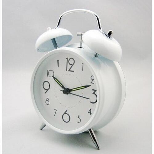 Luminous alarm clock mini circle simple design table ring alarm clocks creative desk alarm gift clocks for promotion