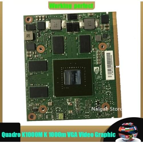 Original K1000M K 1000M Video Graphic Card N14P-Q1-A2 2gb For Laptop HP 8570W 8770W Dell M4700 M4800 CN-0KKVMC 0KKVMC
