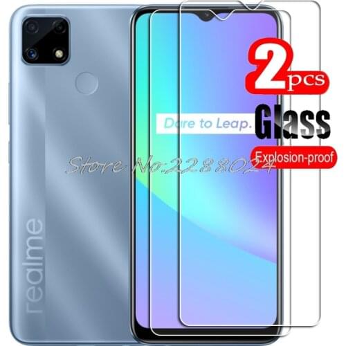 2PCS FOR Realme C25 High HD Tempered Glass Protective On RealmeC25 RMX3193, RMX3191 Phone Screen Protector Film