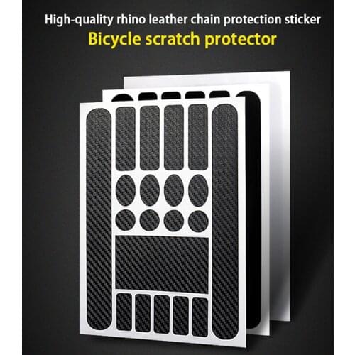 Bicycle Protective Sticker Scratch Resistant Mountain Bike Frame Front Fork Protective Film Chain Frame Safety Tape Protector