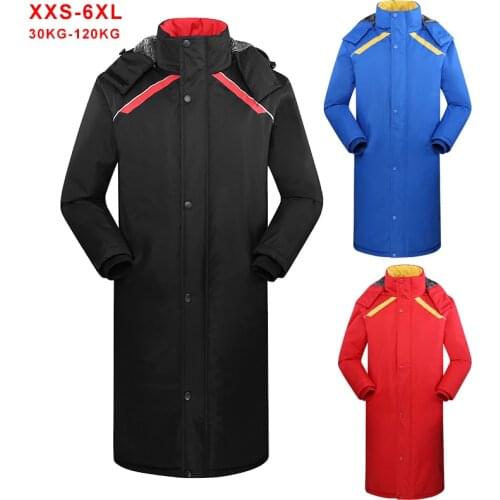 Winter Xlong Jackets Men Warm Thick Cotton Padded Hooded Parkas Mens Casual Fashion Fleece Warm Coats Windbreaker Overcoat 6Xl
