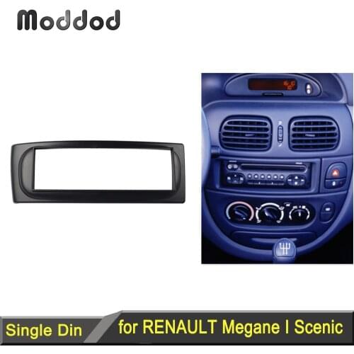 1 Din Radio Fascia for Renault Megane I Scenic 1996-2003 CD GPS DVD Stereo Panel Dash Mount Installation Trim Kit Frame