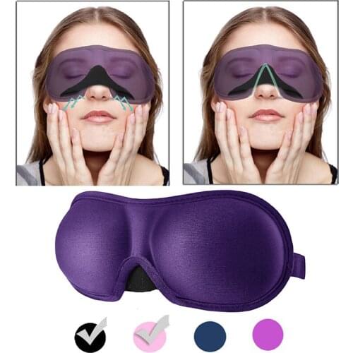 1pcs 3D Eye Sleep Mask Sleep Rest Eye Patch Shade Cover Travel Relax Aid Blindfolds Women Men Soft Portable Eye Patch