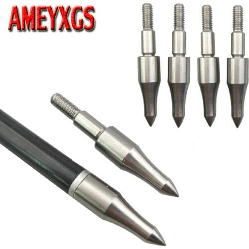 12pcs Archery 125 Grain Target Broadhead Arrow Field Arrow Tips Point Archery Hunting Traditional Arrowhead Practice