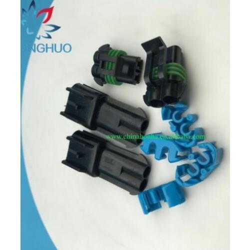 2 Pin 2.8MM Car Weather Pack Waterproof Male Femal Sensor Fan Electronic Connector plug Auto Wire Connector 15300027 15300002