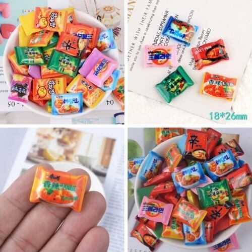 5PCS/lot 1:12 Miniature Dollhouse 1/12 Scale Mini Instant Noodles Pretend Food for blyth azone licca Dollhouse Kitchen Toys