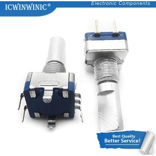 5piece Half axis rotary encoder,handle length 20mm code switch/ EC11 / digital potentiometer with switch 5Pin In Stock