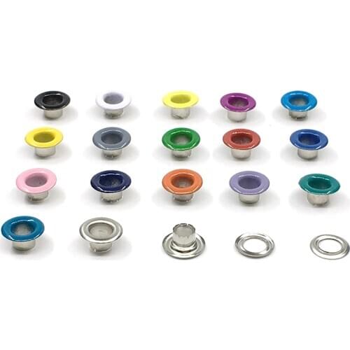 500sets Metal Eyelets 17 Colors Rivets 5mm Buttonholes buckle For DIY Leathercraft Shoes Belt Cap Bag Tags Clothing & Accessorie