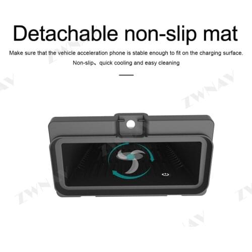 QI car wireless charger For Toyota Fortuner 2017 2018 2019 Infrared Fast Wireless Charging Car Phone Holder for iphone/Samsung