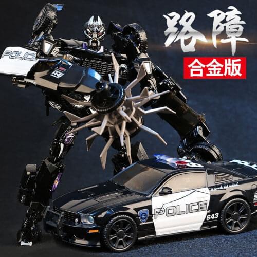 BMB Black Mamba Transformation Toys Robot LS02 KO MPM05 Police Barricade MP LS-02 Alloy Action Figures Collection Robot Model