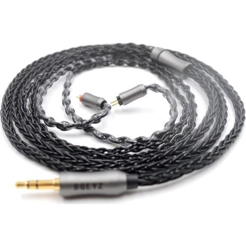 BQEYZ 8 Core sliver plated Cable Earphones Upgrade 0.78mm\MMCX Cable Connectors For BQ3 spring KC2 K2 KB1 S2 T2 F3 N1 KING P1
