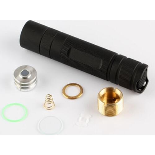 DIY Flashlight Host For Convoy Aluminum Alloy Suitable for S2+ Black LED Flashlight Shell Host Camping Torch Hunting Accessories