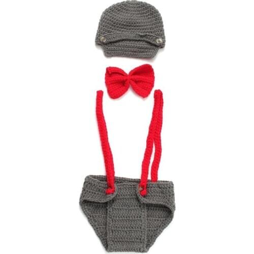 Newborn Baby Boys Girls Crochet Knit Costume Photo Photography Props Outfit