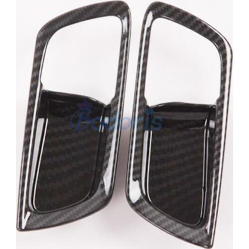 For Toyota Alphard VELLFIRE 30 2016-2019 Interior Carbon Fiber Color Door Handle Bowl Insert Trim Panel Car Styling Accessories