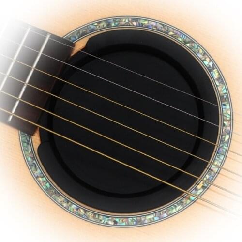 Hispetech 38-42 Inches Silicone Acoustic Classic Guitar Feedback Buster Sound Hole Cover Buffer Block Stop Plug Guitar Parts