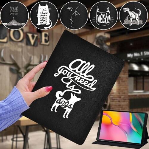 For Samsung Galaxy Tab A7 10.4" T500/Tab A A6/10.1" T510/S6 Lite 10.4"/10.5 T590/S5E T720/Tab E 9.6" Leather Stand Tablet Case