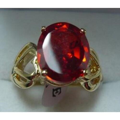 Fashion jewelry 2 colors wholesale red/blue crystal 18k fashion ring(#7.8.9)