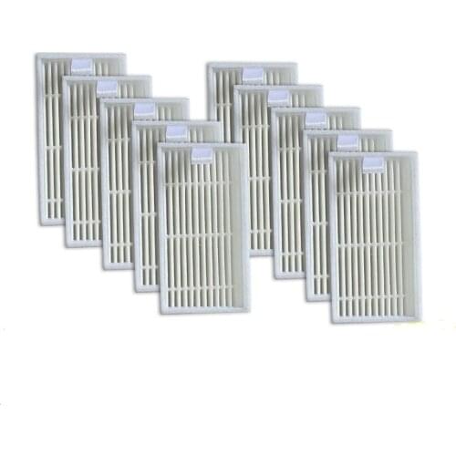 Vacuum Cleaner Accessory Pack 10 PCS HEPA Filter For Panda x500, GUTREND JOY90/FUN110, ECOVACS CR120/CEN540 HEPA Filter