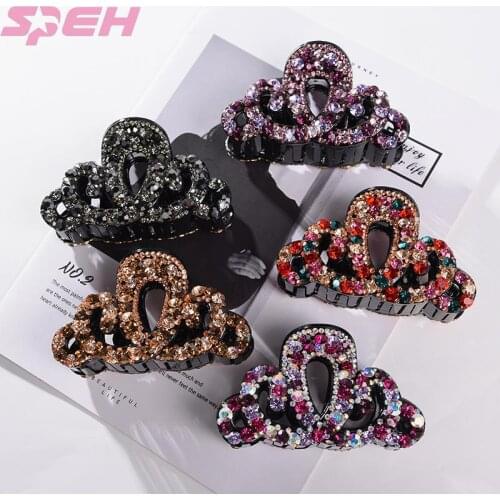 Creative new large hairpin acrylic set auger plastic han edition twist horsetail clip hair accessories