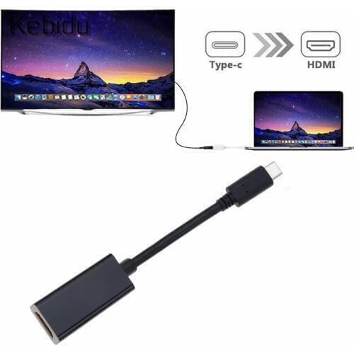 USB C Type C to HDMI-compatible 4K 30Hz Adapter 3.1 Male to HDMI-compatible Female Cable Adapter Converter for S9/8 Plus LG