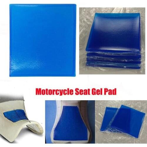 1.5cm Thickness DIY Motorcycle Seat Gel Pad Damping Elastic Cushion Comfortable Shock Absorption Mats, 28x18, Blue