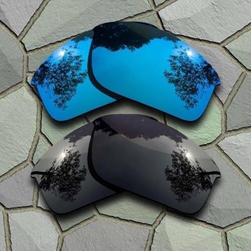 Grey Black&Sky Blue Sunglasses Polarized Replacement Lenses for Oakley Bottle Rocket
