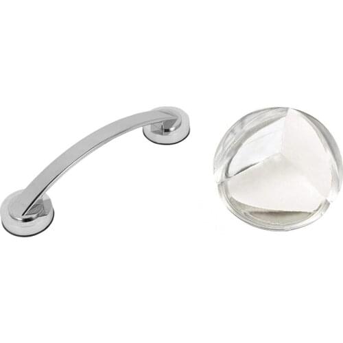 Suction Cup Style Handrail Handle Strong Sucker Installation Hand Grip Handrail with Corner Protector (12 Pack)