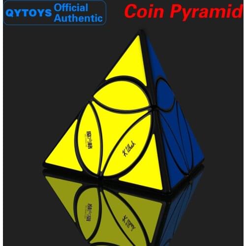 QiYi Coin Pyramid Magic Cube Steering Wheel Speed Puzzle Brain Teaser Challenging Intelligence Educational Toys For Children