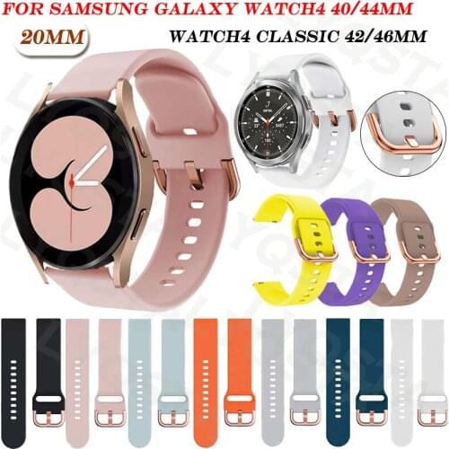 Watchband Accessories For Samsung Galaxy Watch4 40/44mm Silicone Strap Wristband Watch 4 Classic 42/46mm Smartwatch Belt