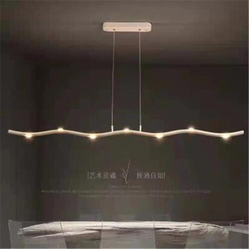 Restaurant Chandelier Led Long Strip Light Simple Modern Creative Personality Office Studio Living Room Lighting Bar Table