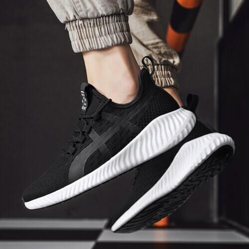 Sapato shoes black mens leisure for casual de shoe Sneaker para Male knitting man informales fashion breathable sport sapatos s