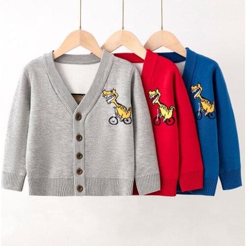 Baby Boys Sweater Children Clothing Cartoon Autumn Winter Knitting Clothes Kids Girl Cardigan Knitted Warm Clothes Jacket
