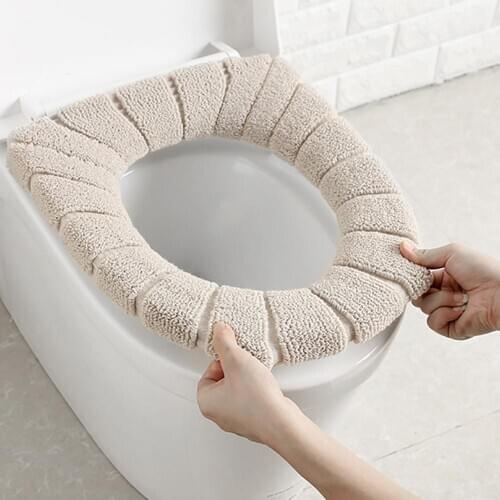 Universal Warm Soft Washable Toilet Seat Cover Mat Set for Home Decoration Closestool Mat Seat Case Toilet Lid Cover Accessories