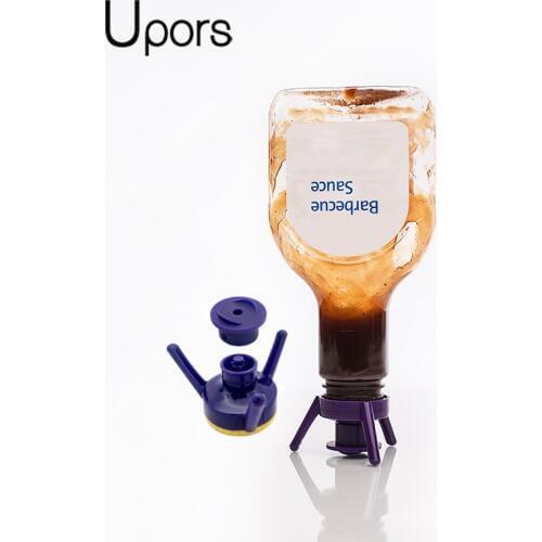 UPORS 6Pcs Leakproof Inverted Bottle Cap Creative Plastic Bottle Stand Kit Liquid Dispenser Shampoos Cover