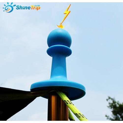 Guards lightning caps camping poles plug camping lightning caps support poles lightning hats front hall 4pcs/ Pack
