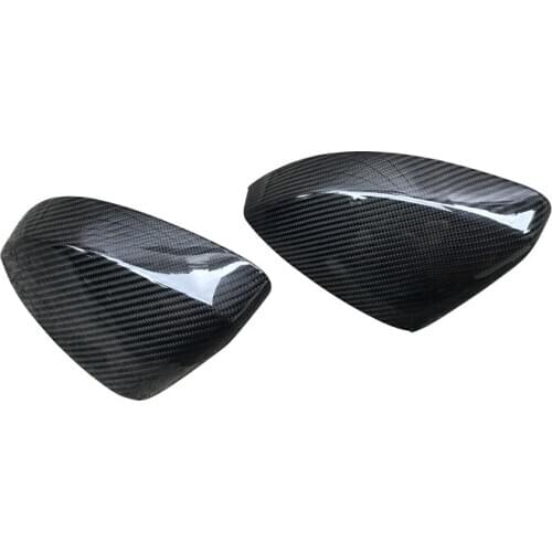Carbon Fiber Mirror Caps For Audi A3 8V Replacement With Or Without Side Assist Rear View Mirror Covers