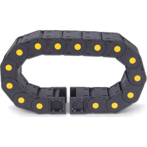 1 meter 35*150 Towline Enhanced Full-Closed Drag Chain with End Connectors for CNC Router Machine Tools