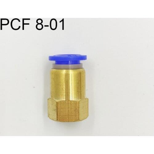 10Pcs Pneumatic Female Straight Air Fittings 8mm Tube Push In 1/8" Quick Connector PCF 8-01