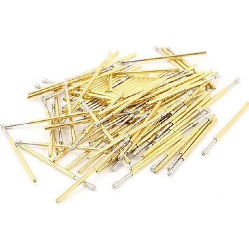 100 Pieces P100-A2 1.5mm Concave Tip Spring PCB Testing Contact Probes Pin
