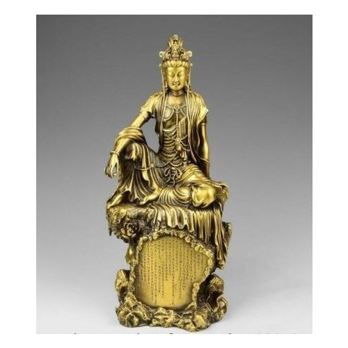 15 Tibet Buddhsim Bronze Copper Free GuanYin Kwan-yin Bodhisattva Temple Statue