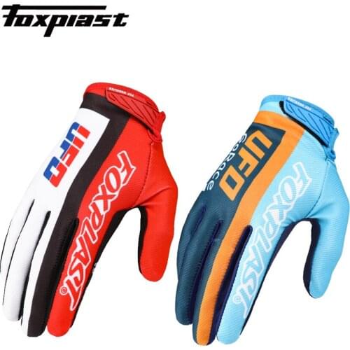 2022 FOXPLAST UFO Breathable Motorcycle Motocross Racing gloves Full Finger bike bicycle riding sports gloves Outside Hiking