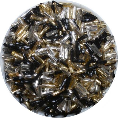 Mixedc 2x6mm 500pcs Spiral SILVER LINED Czech Glass Seed Spacer Tube beads For jewelry making DIY