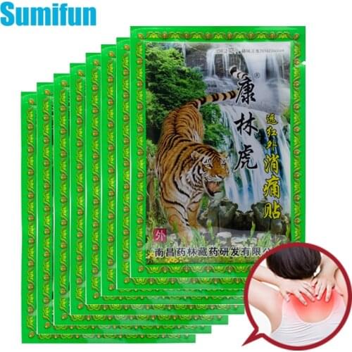 64Pcs Tiger Balm Original Medical Plaster Heat Patches For Back Muscle Rub Knee Pain Relief Herbs Chinese Medicine Sticker D3663