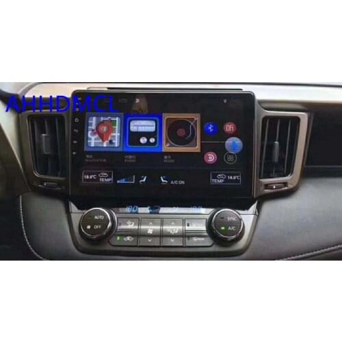 Car Fascias Navigation Fascia Dash Frame Kit For 10" ~ 10.2" Android Multimedia Player For Rav4 2013 2014 2015 2016 2017 2018