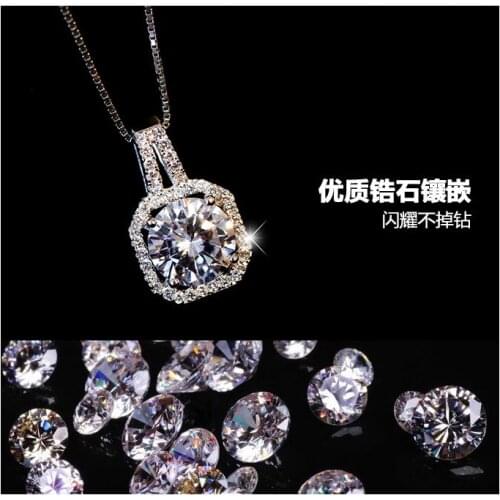 European and American Fashion Jewelry Crystals from Swarovskis Mona Lisa Zircon Necklaces Color Zircon Women Christmas Party