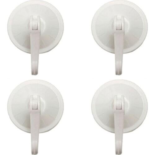1/4Pcs 5.5cm Round Strong Vacuum Plastic Holder Suction Cup Seamless Hook Hanging Removable Bathroom