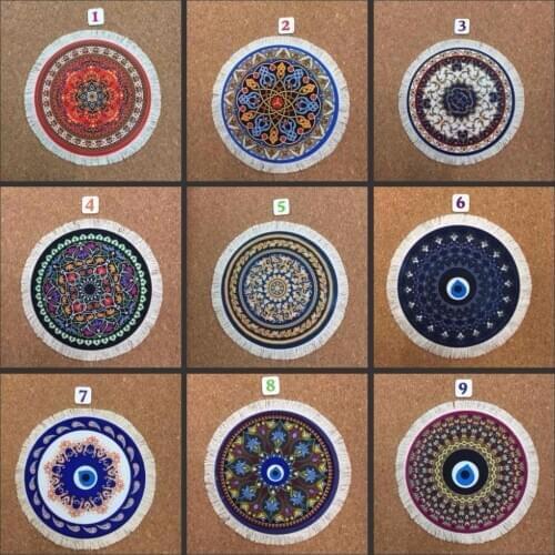 XGZRound Mouse Pad Persian Carpet Style Round Mousepad Custom Mouse Mat Soft Gaming Mousemat Computer Games Speed Desk